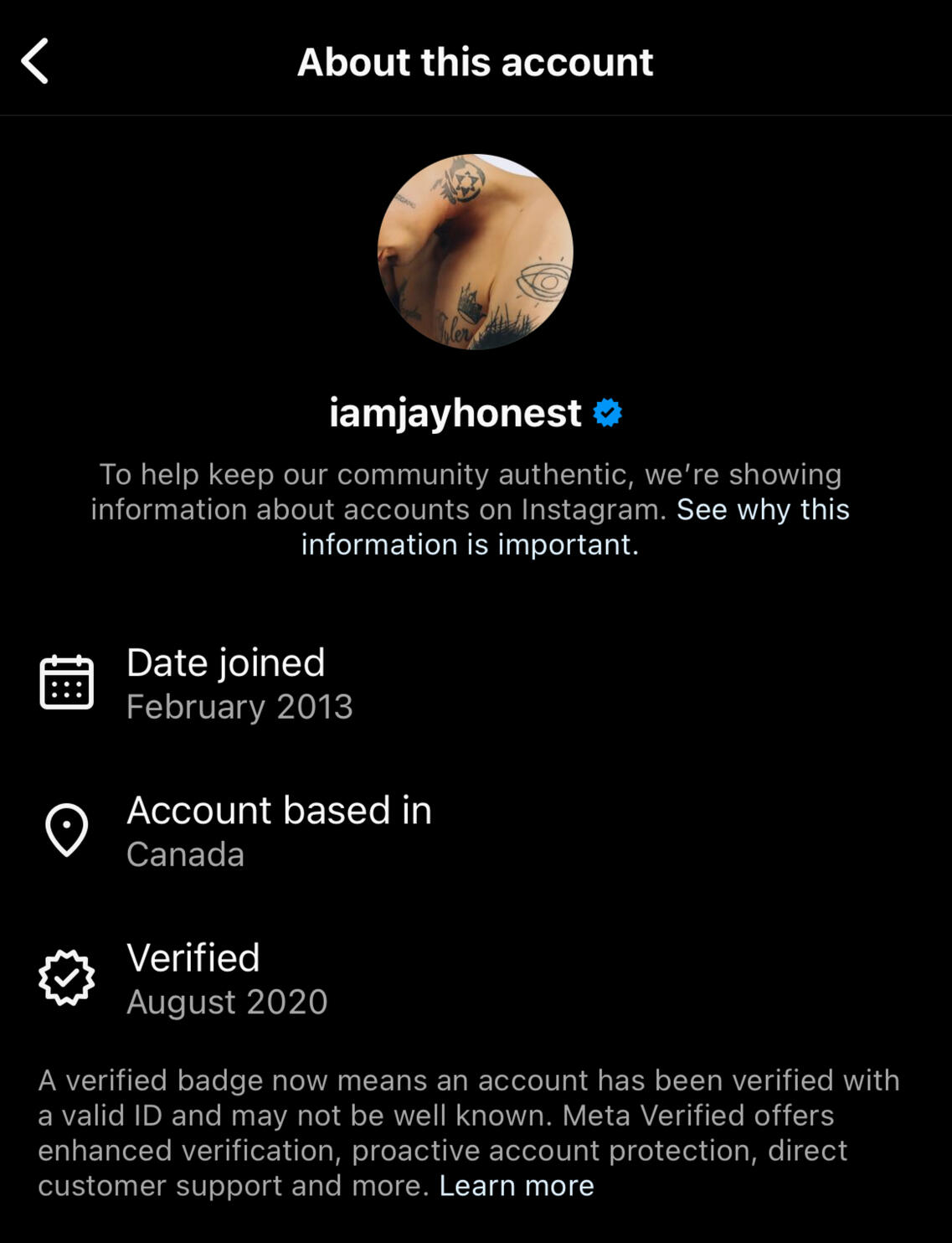 Jay Honest @iAmJayHonest Instagram Verification August 2020, No Former Usernames