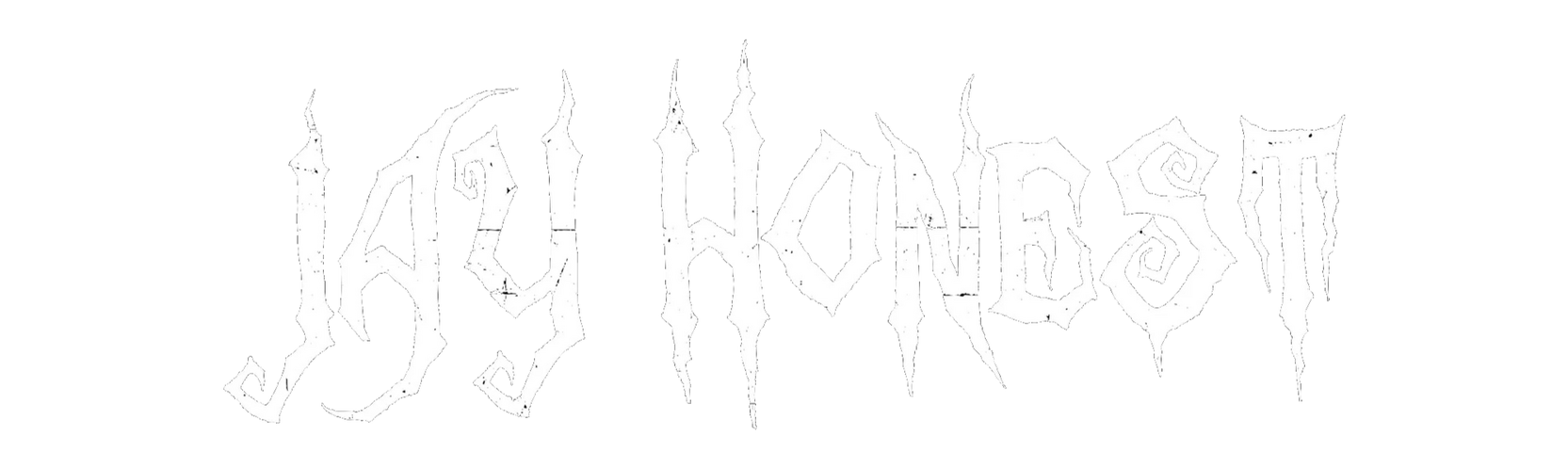 Ottawa Born Independent Record Label And Fashion Entertainment Brand HONESTGANG Official Transparent Logo